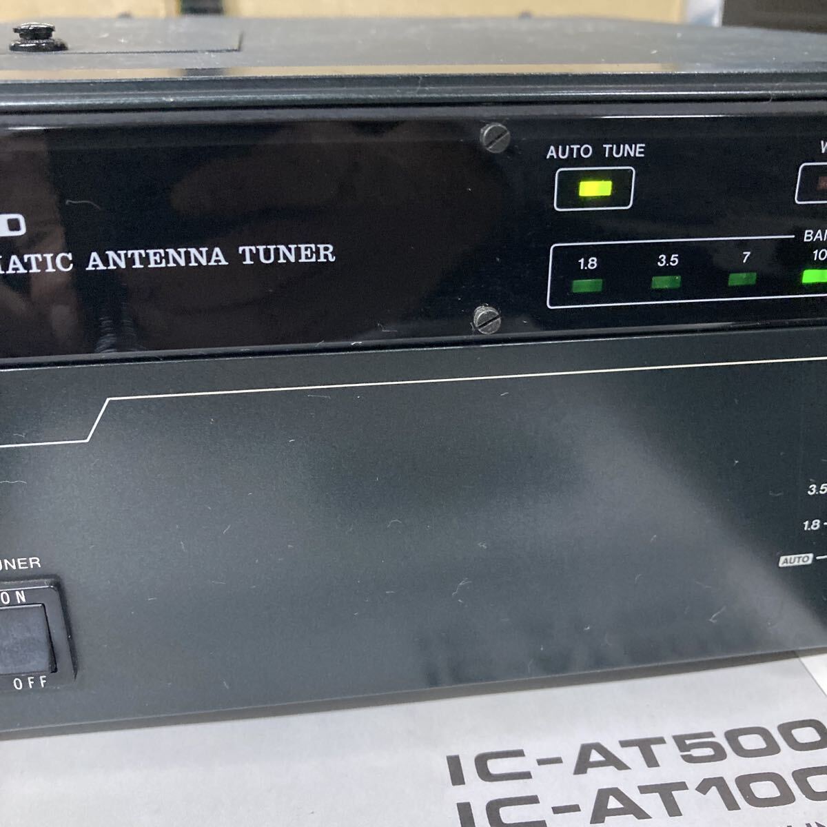 1円から！IC-AT100 オートマチックアンテナチューナー　通電確認済アンティークビンテージレトロ/4/カズヤ　 ICOM_画像3
