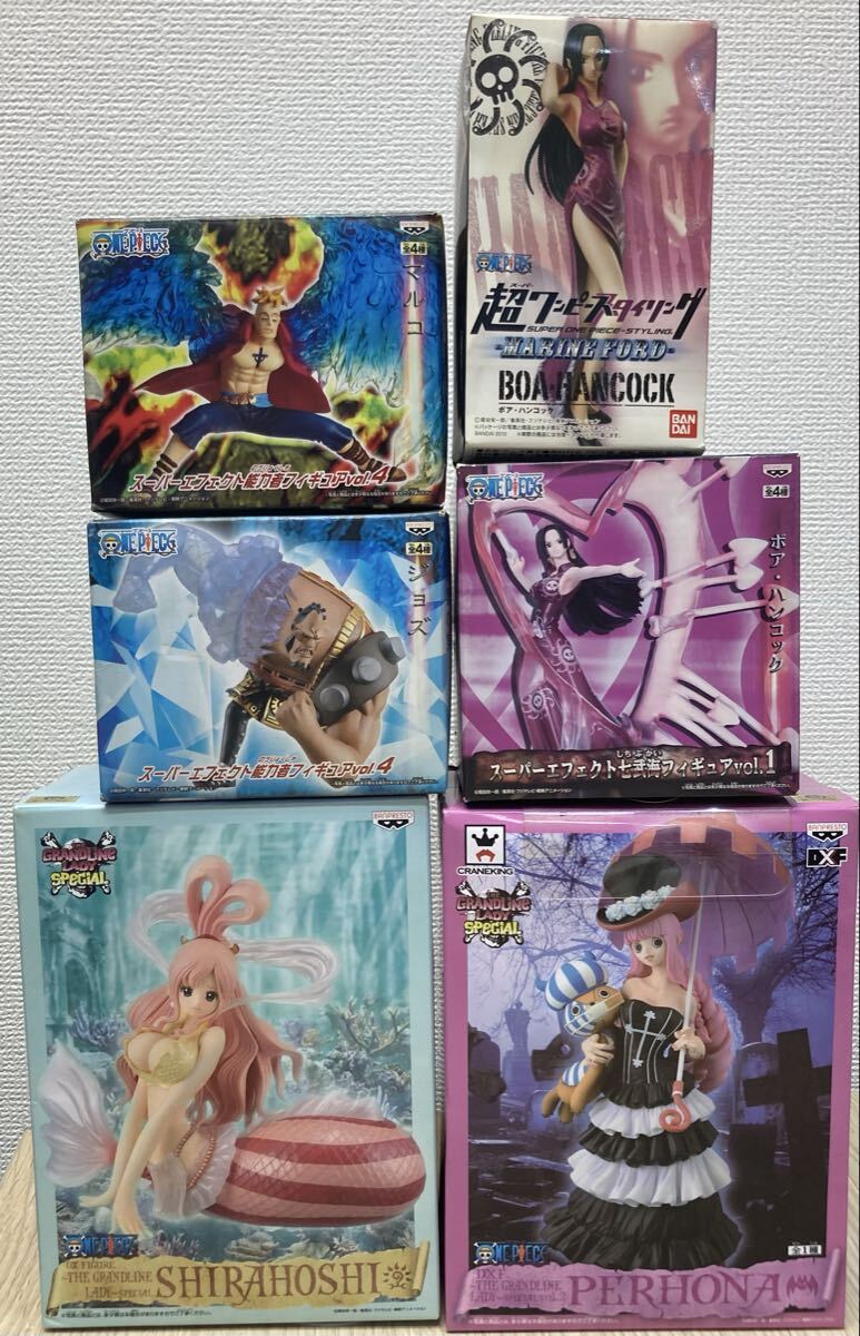 1円〜！【未開封】ワンピース ONE PIECE 七武海 ペローナ ハンコック マルコ ジョズ しらほし姫 グランドライン 玩具 おもちゃ レトロ _画像1