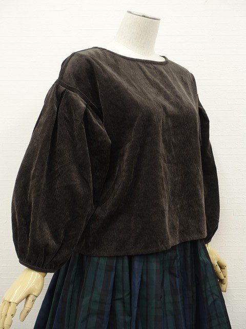 美品 Trend Dress Code等 カットソー+ロング丈サーキュラースカート コーデ2点セット S相当 茶系/紺地 緑×黒 チェック カジュアル系 20代_画像2