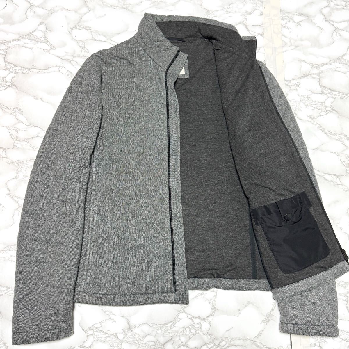 逸品【 armani collezioni アルマーニコレッツィオーニ】Wフェイス Wジップ/キルティングジャケット/ジャケット ブルゾン/ giorgio emporio_画像3