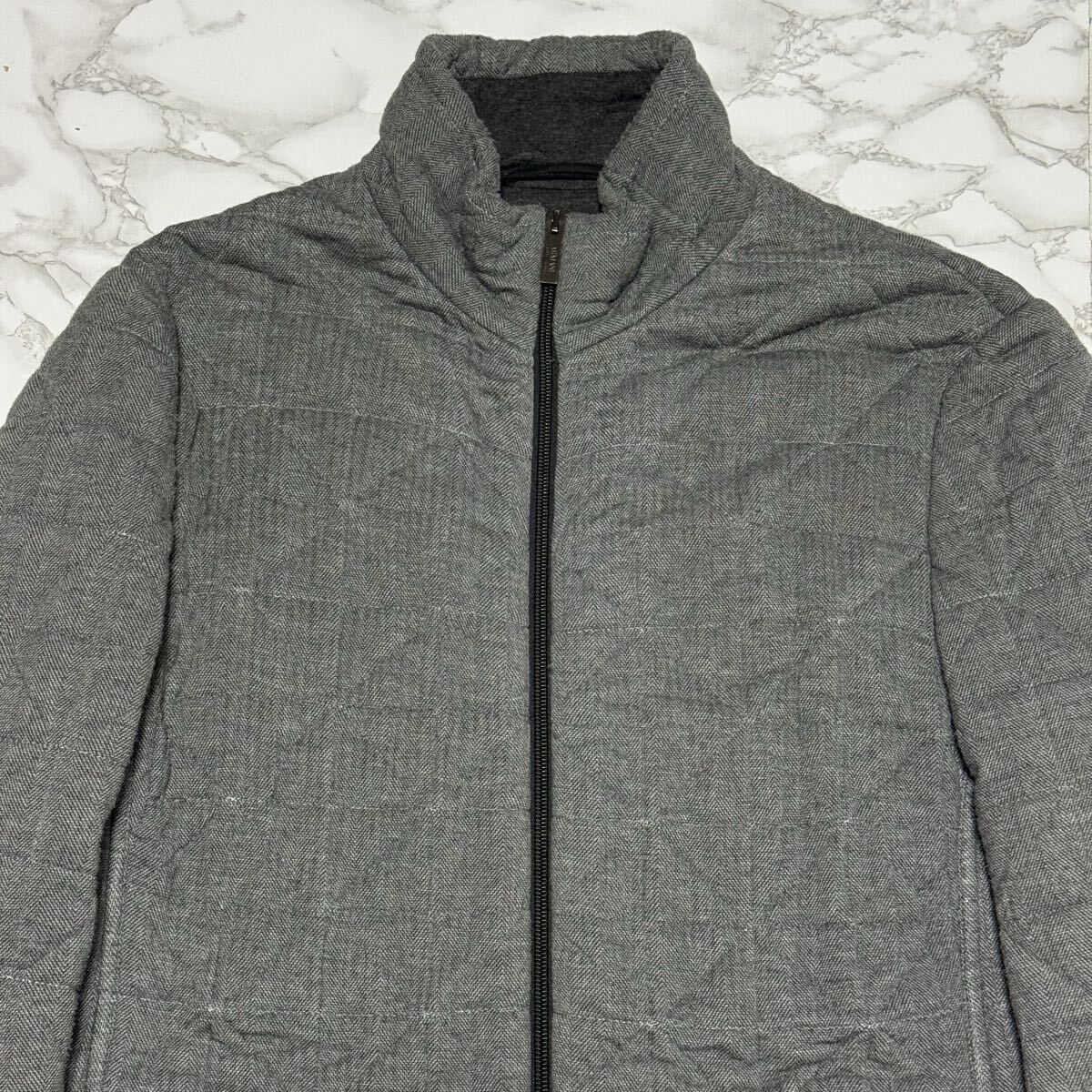 逸品【 armani collezioni アルマーニコレッツィオーニ】Wフェイス Wジップ/キルティングジャケット/ジャケット ブルゾン/ giorgio emporio_画像4