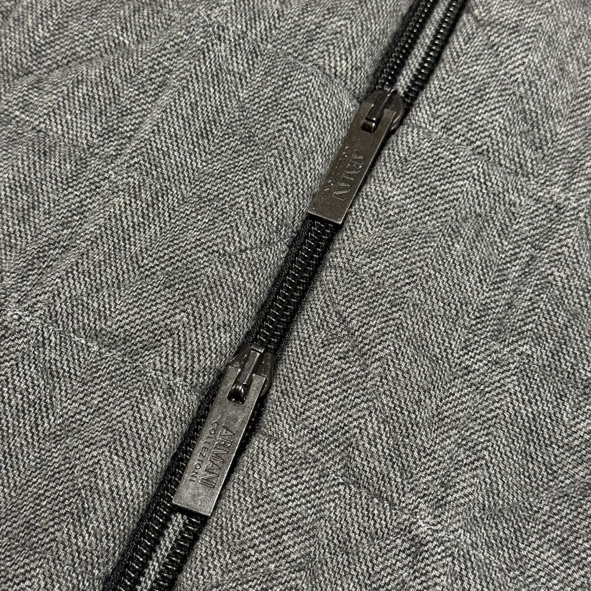 逸品【 armani collezioni アルマーニコレッツィオーニ】Wフェイス Wジップ/キルティングジャケット/ジャケット ブルゾン/ giorgio emporio_画像7