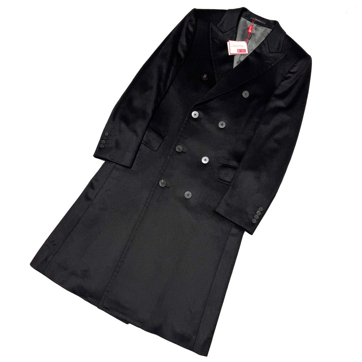 美品【ARTISAN アルチザン】極上 PIACENZA カシミア/ダブル/コート ロングコート_画像1