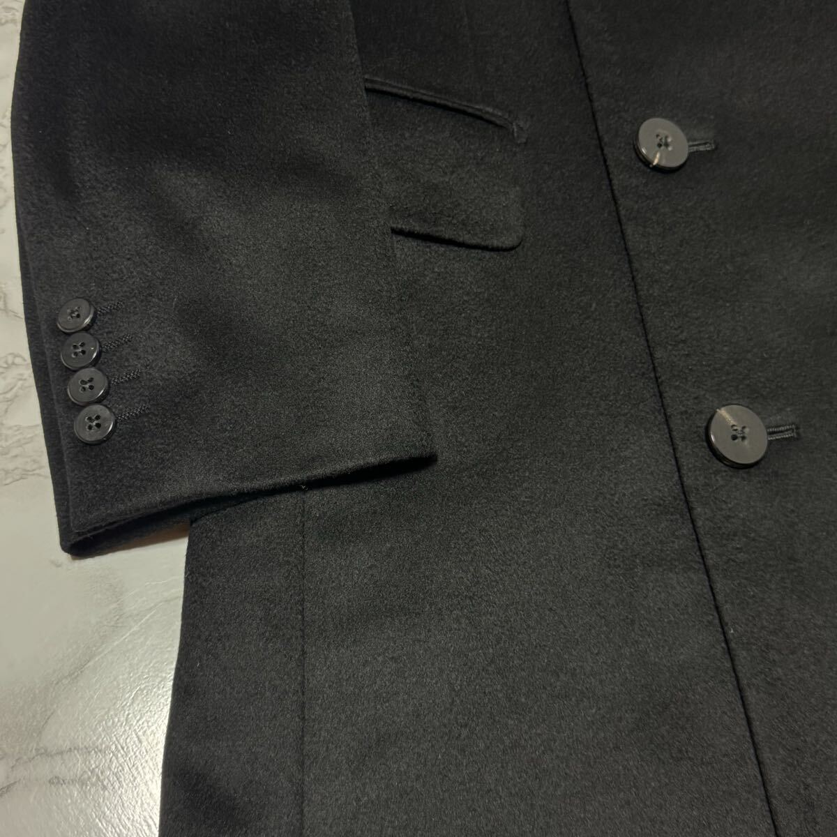 美品【ARTISAN アルチザン】極上 PIACENZA カシミア/ダブル/コート ロングコート_画像7