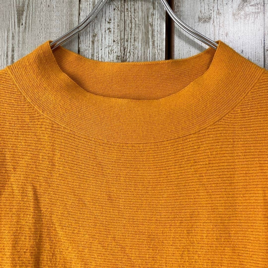 ☆a.v.v アーヴェヴェ☆ニット セーター オレンジ モックネック M 長袖 レディース レーヨン混 トップス [送料無料☆匿名配送]☆5951_画像2