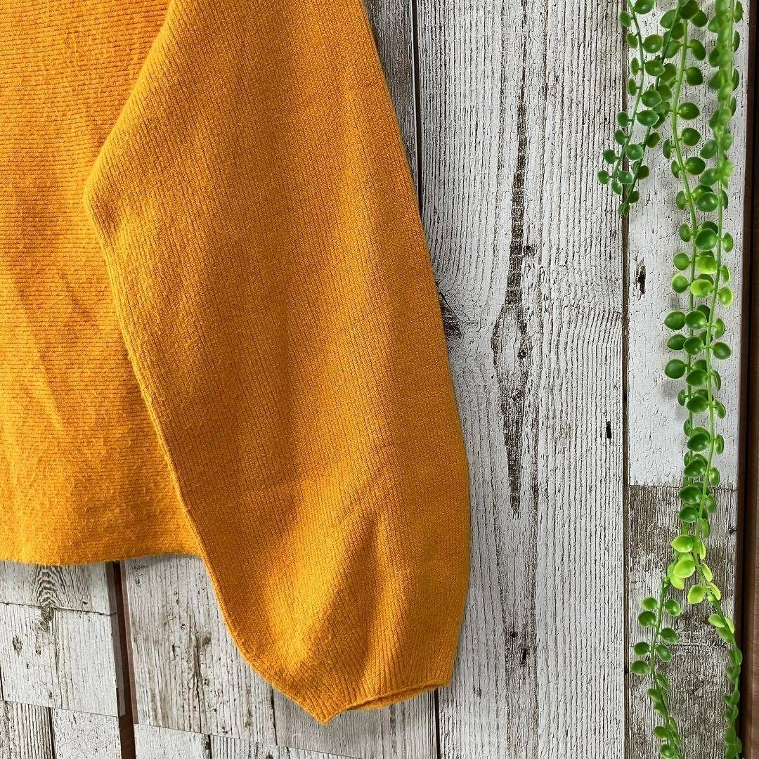 ☆a.v.v アーヴェヴェ☆ニット セーター オレンジ モックネック M 長袖 レディース レーヨン混 トップス [送料無料☆匿名配送]☆5951_画像5