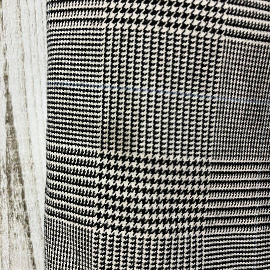 ☆a.v.v アーヴェヴェ☆パンツ テーパード チェック グレー XS タック レディース スラックス ゆったり [送料無料☆匿名配送] b5985_画像4