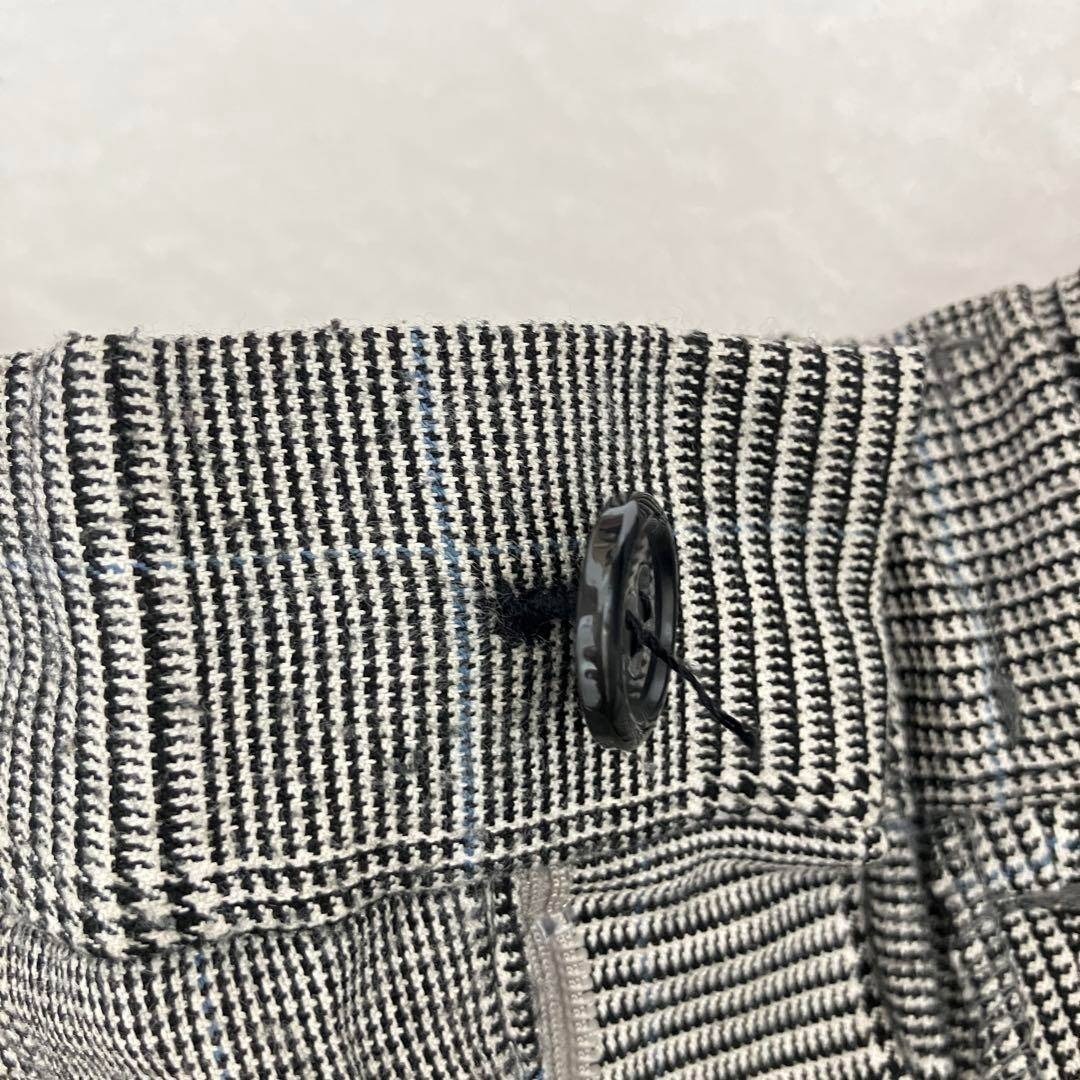 ☆a.v.v アーヴェヴェ☆パンツ テーパード チェック グレー XS タック レディース スラックス ゆったり [送料無料☆匿名配送] b5985_画像7