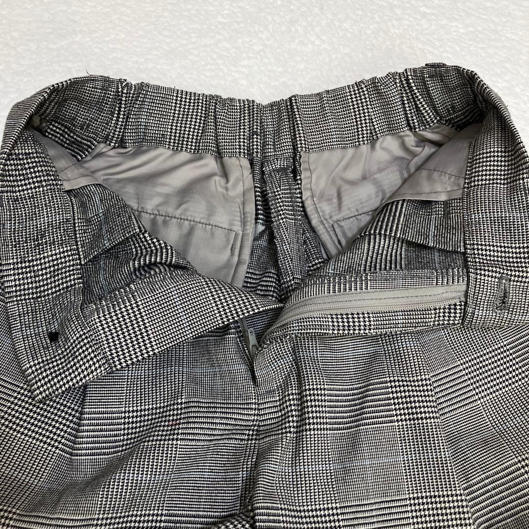☆a.v.v アーヴェヴェ☆パンツ テーパード チェック グレー XS タック レディース スラックス ゆったり [送料無料☆匿名配送] b5985_画像8