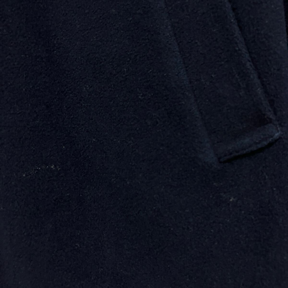 [訳あり]☆ショコラフィネローブ chocol raffine robe☆コート アウター 比翼ボタン 起毛 ネイビー F フード レディース [送料無料] y6369_画像5