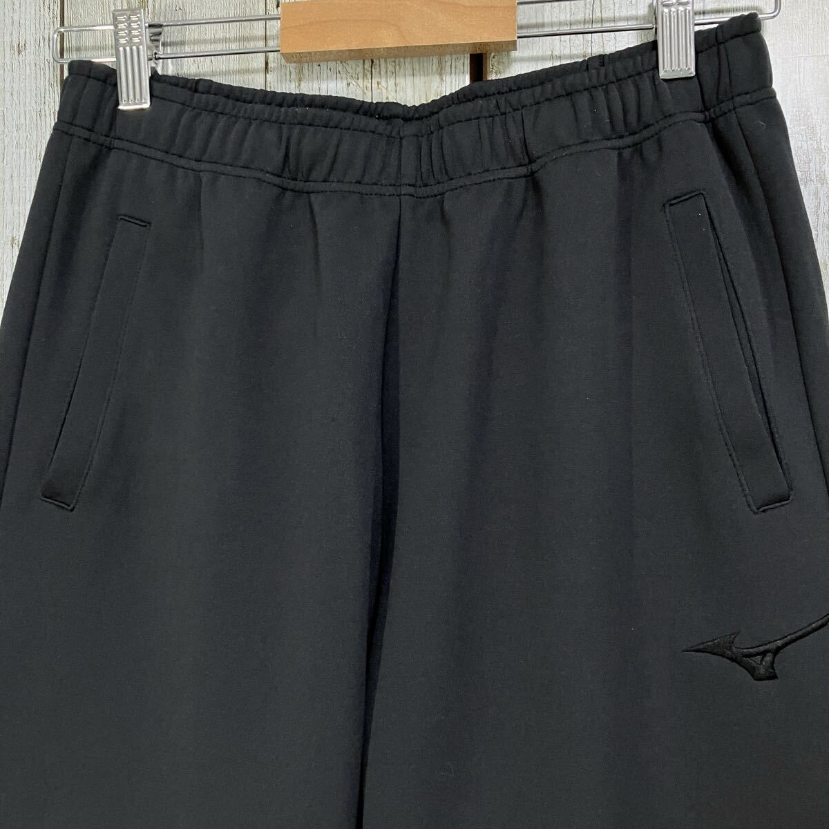 ☆ランバード RUNBIRD☆ミズノ MIZUNO☆パンツ ボトムス L ジャージ スポーツウェア ダークグレー ブランドロゴ 刺繍 [送料無料] ◇6529_画像2