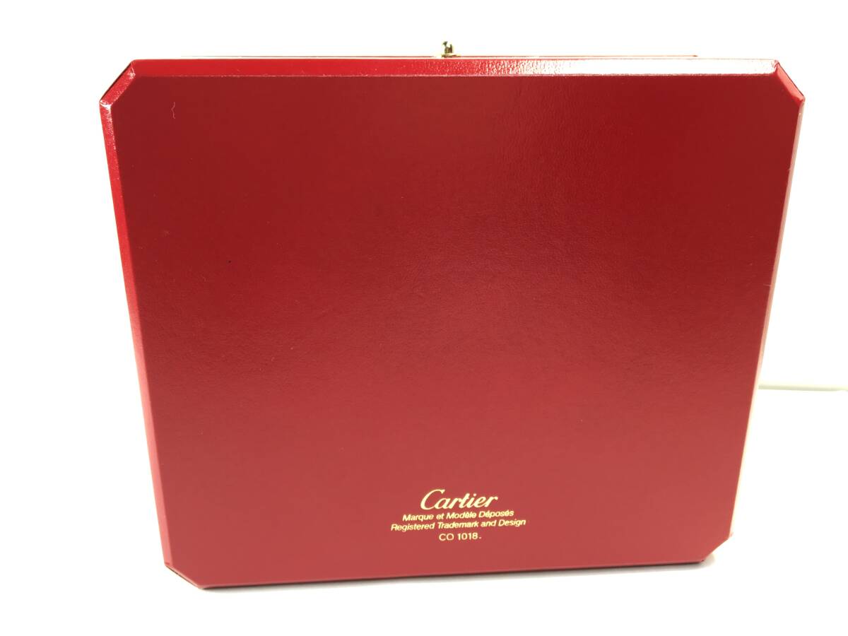 l1180　正規品　カルティエ　Cartier　腕時計ケース　保管箱　保証書　店舗印付保証書付属　クッション合皮一部欠け有[飛脚便60]_画像7