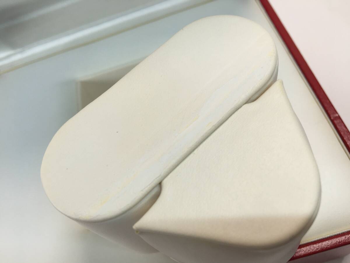 l1180　正規品　カルティエ　Cartier　腕時計ケース　保管箱　保証書　店舗印付保証書付属　クッション合皮一部欠け有[飛脚便60]_画像10
