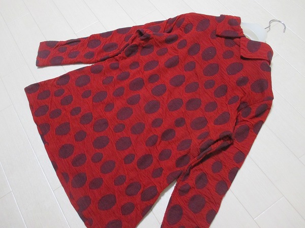 ジャンニロジュディチェ*GIANNI LO GIUDICE　ジャガード風ドットウール混カットソー　36　日本製_画像4