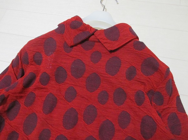 ジャンニロジュディチェ*GIANNI LO GIUDICE　ジャガード風ドットウール混カットソー　36　日本製_画像6