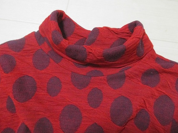 ジャンニロジュディチェ*GIANNI LO GIUDICE　ジャガード風ドットウール混カットソー　36　日本製_画像7