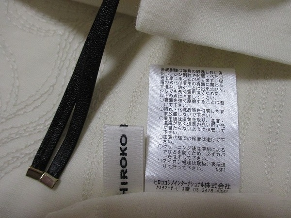 ヒロココシノ*HIROKO KOSHINO　刺繍ウールデザインチュニックプルオーバー　38　日本製_画像9