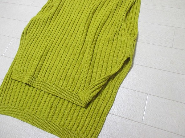 ギャバジンK.T / Gabardine K.T　太リブウールニットチュニックベスト　9号　日本製　ファイブフォックス_画像3