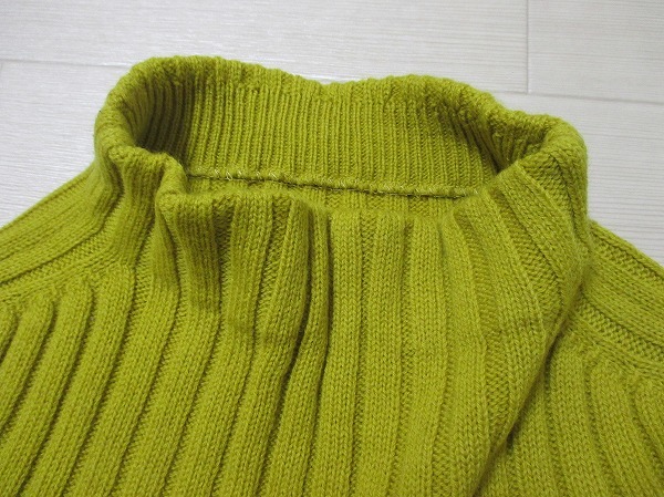 ギャバジンK.T / Gabardine K.T　太リブウールニットチュニックベスト　9号　日本製　ファイブフォックス_画像6