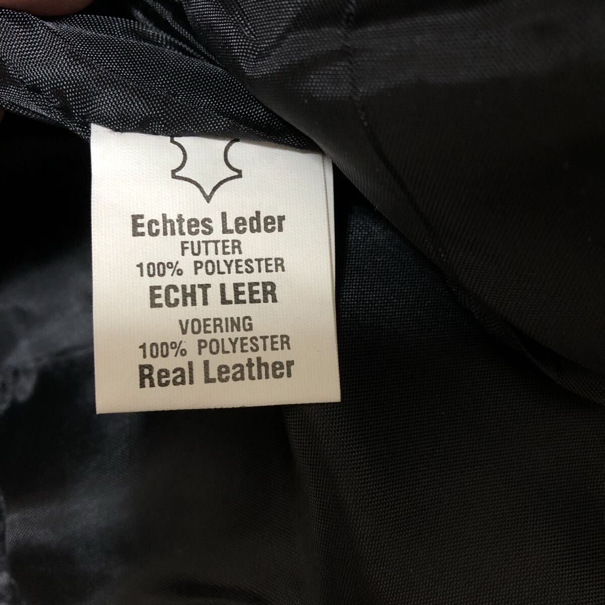 【本革】EAST COAST レザーパンツ ブーツカット 28インチ ブラック バイカー 古着 HW-138_画像6