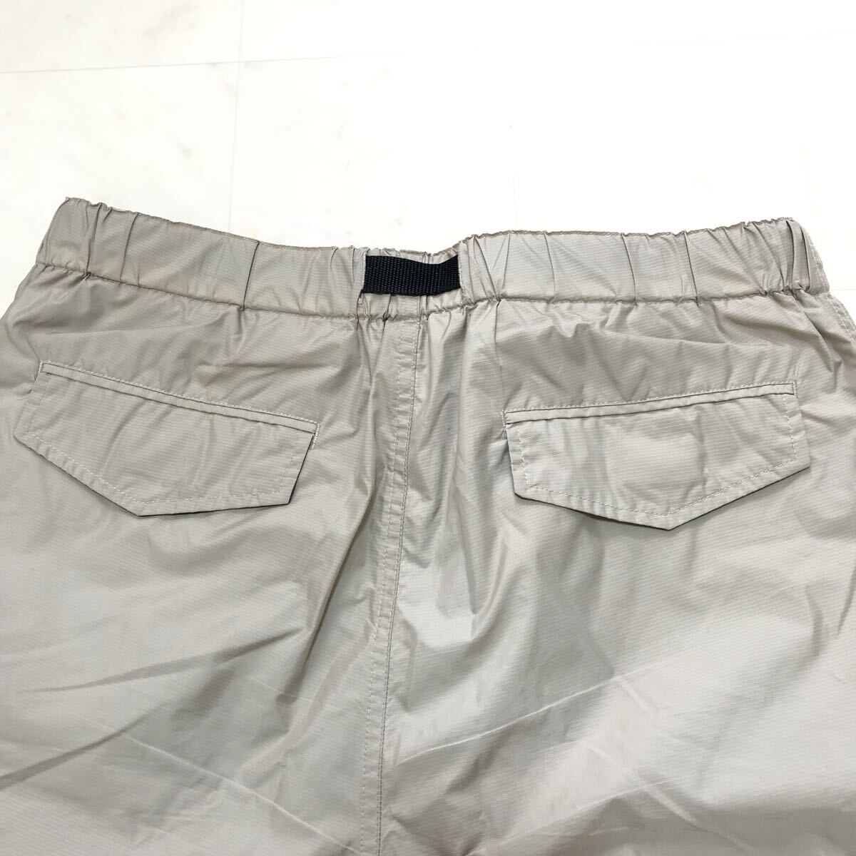 【送料360円】OLD UNIQLO 00s ユニクロ ナイロンジョガーパンツ ベルト付き Y2K 裏地付き Mサイズ アウトドア HW-168_画像3