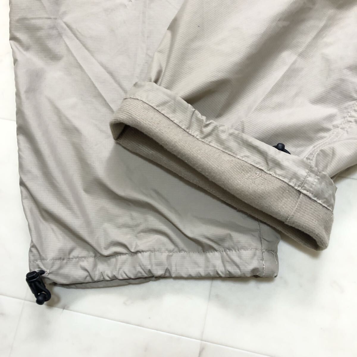 【送料360円】OLD UNIQLO 00s ユニクロ ナイロンジョガーパンツ ベルト付き Y2K 裏地付き Mサイズ アウトドア HW-168_画像5