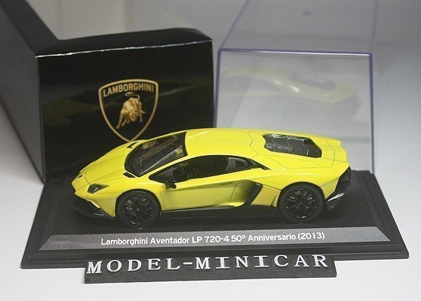 ▲入手困難！Lamborghini特注！1/43 ランボルギーニ LP720 AVENTADOR アヴェンタドール 50th 50周年 黄_画像1