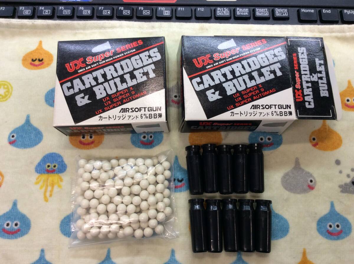 いにしえモノ マルコシ SSシリーズ UXスーパーX・9・9 プロ・オートマグ等 カート&BB弾 2個セット 希少《群馬発》_画像1