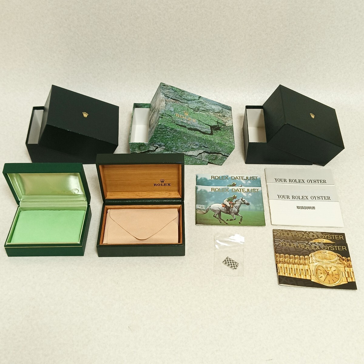 R[ROLEX коробка комплект ] Rolex пустой коробка устрица Date Just koma инструкция по эксплуатации внутри коробка наружная коробка принадлежности Vintage box BOX коробка только 