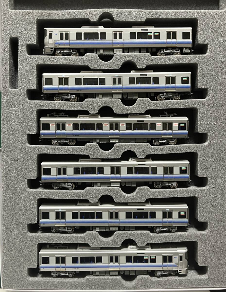 KATO 改造品 JR 225系5100番台 阪和線タイプ 6両編成 転落防止幌無し 車両のみ 塗装塗り替え デカール貼付品 関空 紀州路快速 223系併走等_画像4