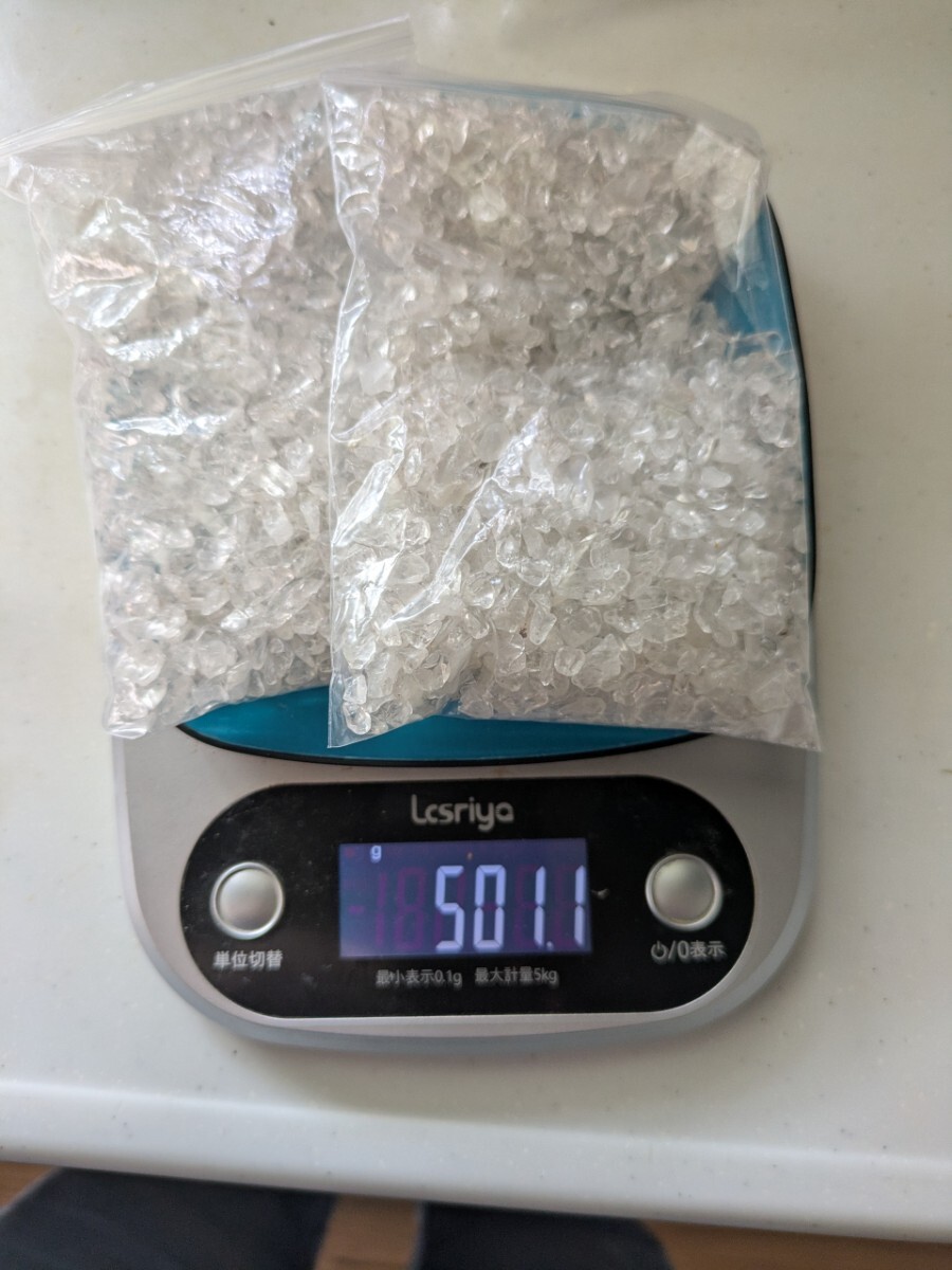 さざれ石　クリスタル、ローズクォーツ　900g_画像2