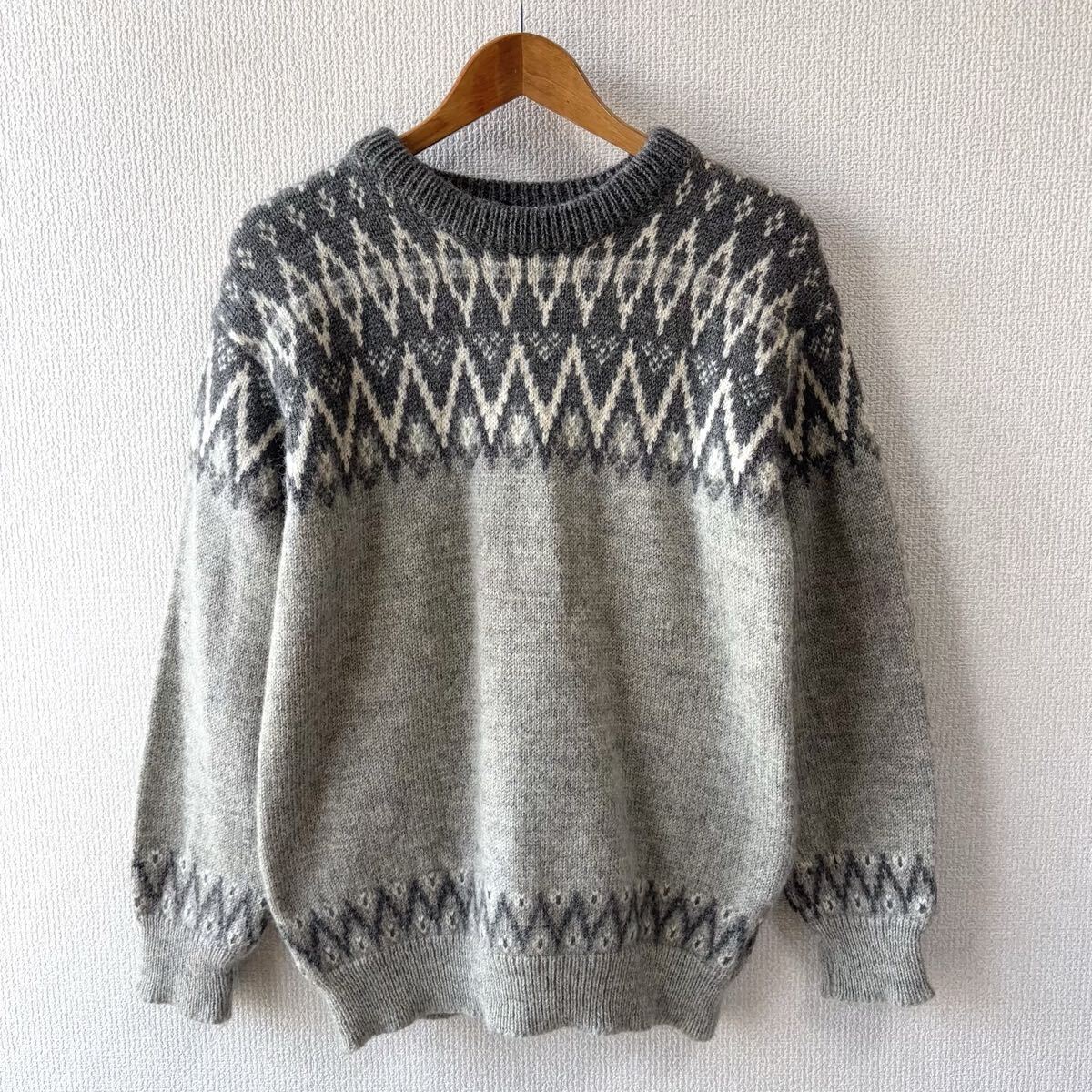 80s ノルウェー製 DALE OF NORWAY ノルディック柄 ウール セーター ダーレ ニット _画像1