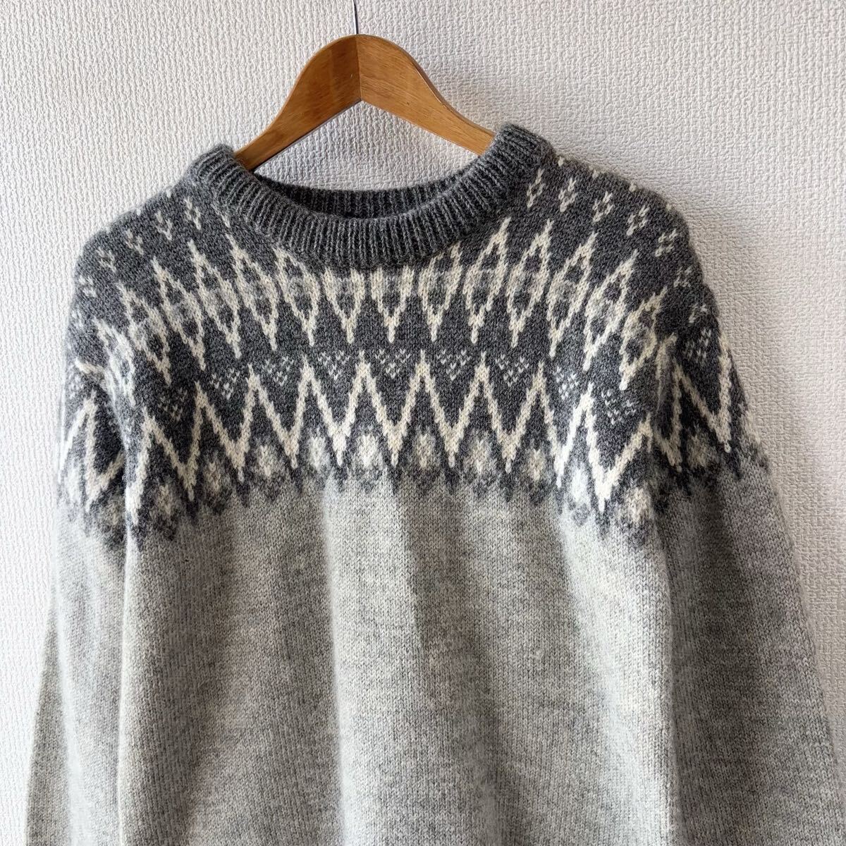 80s ノルウェー製 DALE OF NORWAY ノルディック柄 ウール セーター ダーレ ニット _画像3