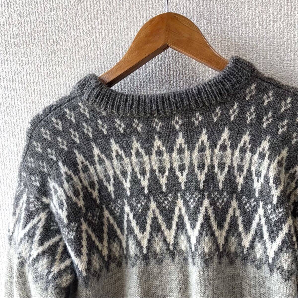 80s ノルウェー製 DALE OF NORWAY ノルディック柄 ウール セーター ダーレ ニット _画像4