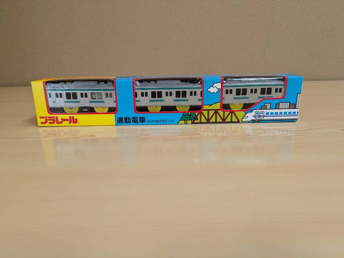 絶版／未使用／未開封品　通勤電車（エメラルドグリーン）　プラレール_画像2