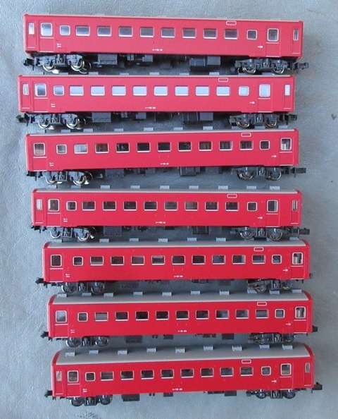 ☆ケース付き☆KATO 10-1306 50系 51形客車 7両セット Nゲージ 鉄道模型 カトー レトロ電車_画像8