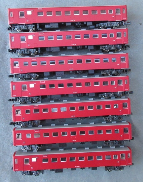 ☆ケース付き☆KATO 10-1306 50系 51形客車 7両セット Nゲージ 鉄道模型 カトー レトロ電車_画像7