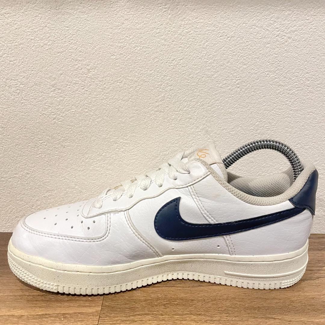 NIKE W AIR FORCE 1 '07 NN ナイキ エア フォース ワン ホワイトネイビー レディース FZ6768-100 ローカットスニーカー カジュアル 24cm_画像6