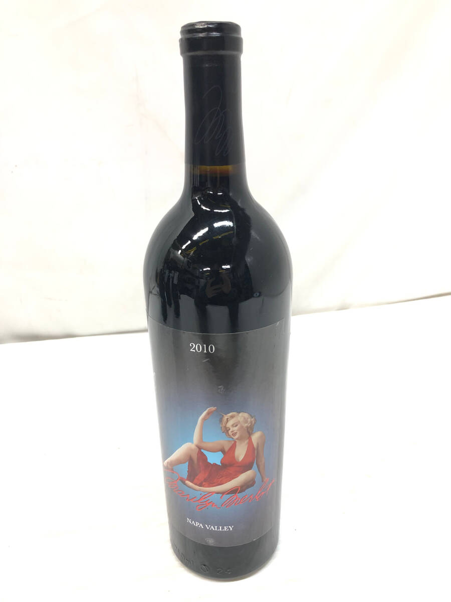 § A32797 マリリン モンロー NAPA VALLEY MERLOT ナパバレー メルロー 2010年 750ml 13.9% 果実酒 未開栓_画像1