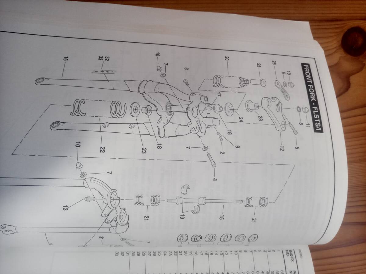 2002年ハーレーダビッドソンソフテイルモデルサービスマニュアル（日本語版）・パーツリスト_画像8