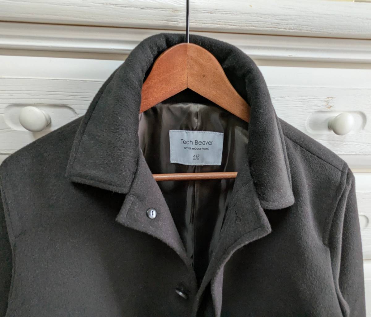 417 EDIFICE(417 by EDIFICE) エディフィス メルトンジャケット 19-011-312-4011-3-0 ウール ブラウン_画像6