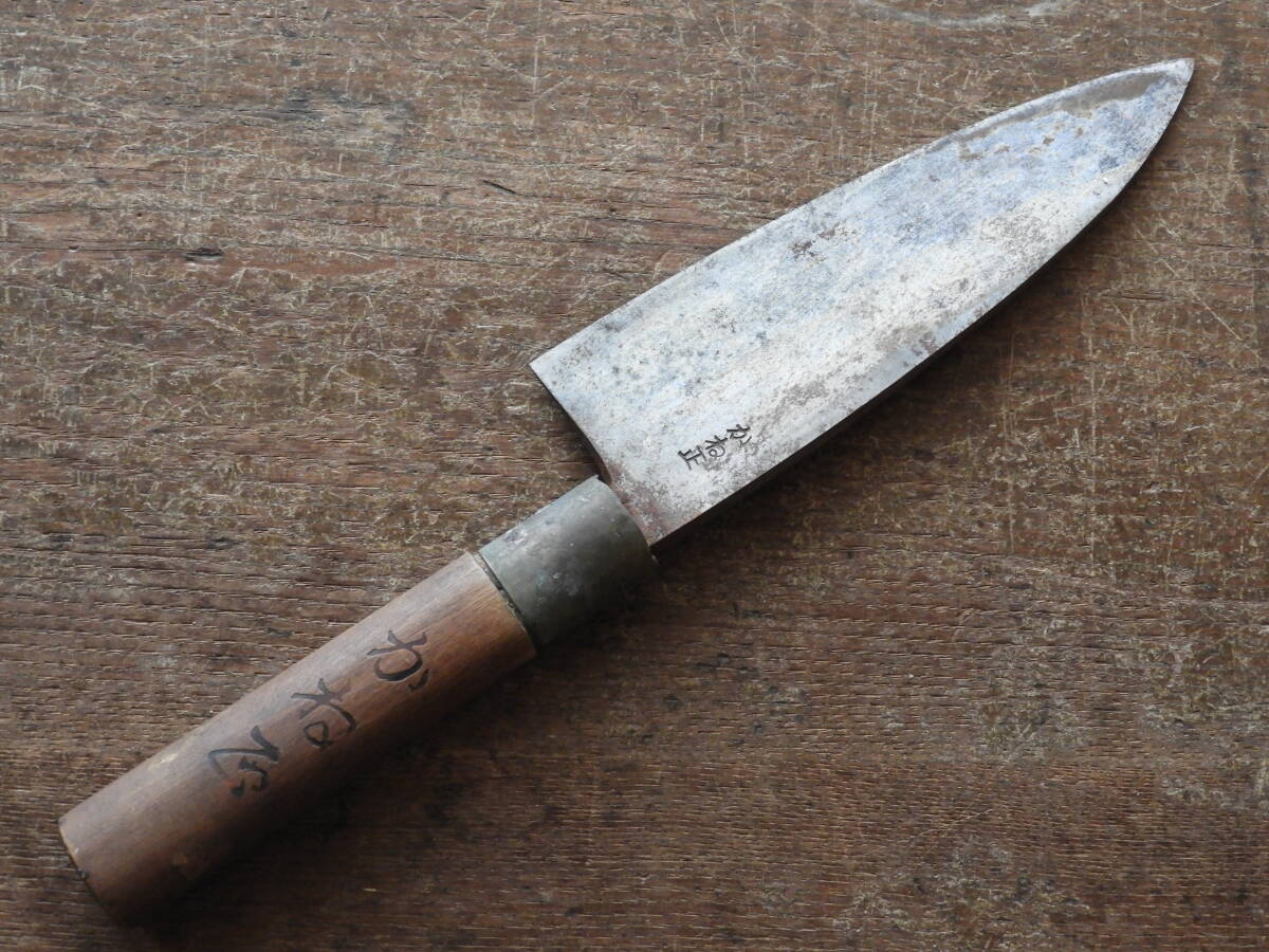 和包丁 全て厚手 銘あり 未整備中古品 5点 まとめて 木屋 水月 かね正 他_画像7
