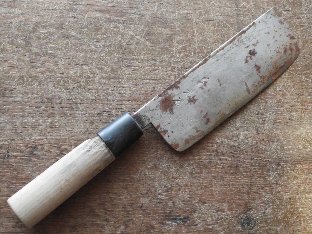 和包丁 全て厚手 銘あり 未整備中古品 5点 まとめて 木屋 水月 かね正 他_画像10