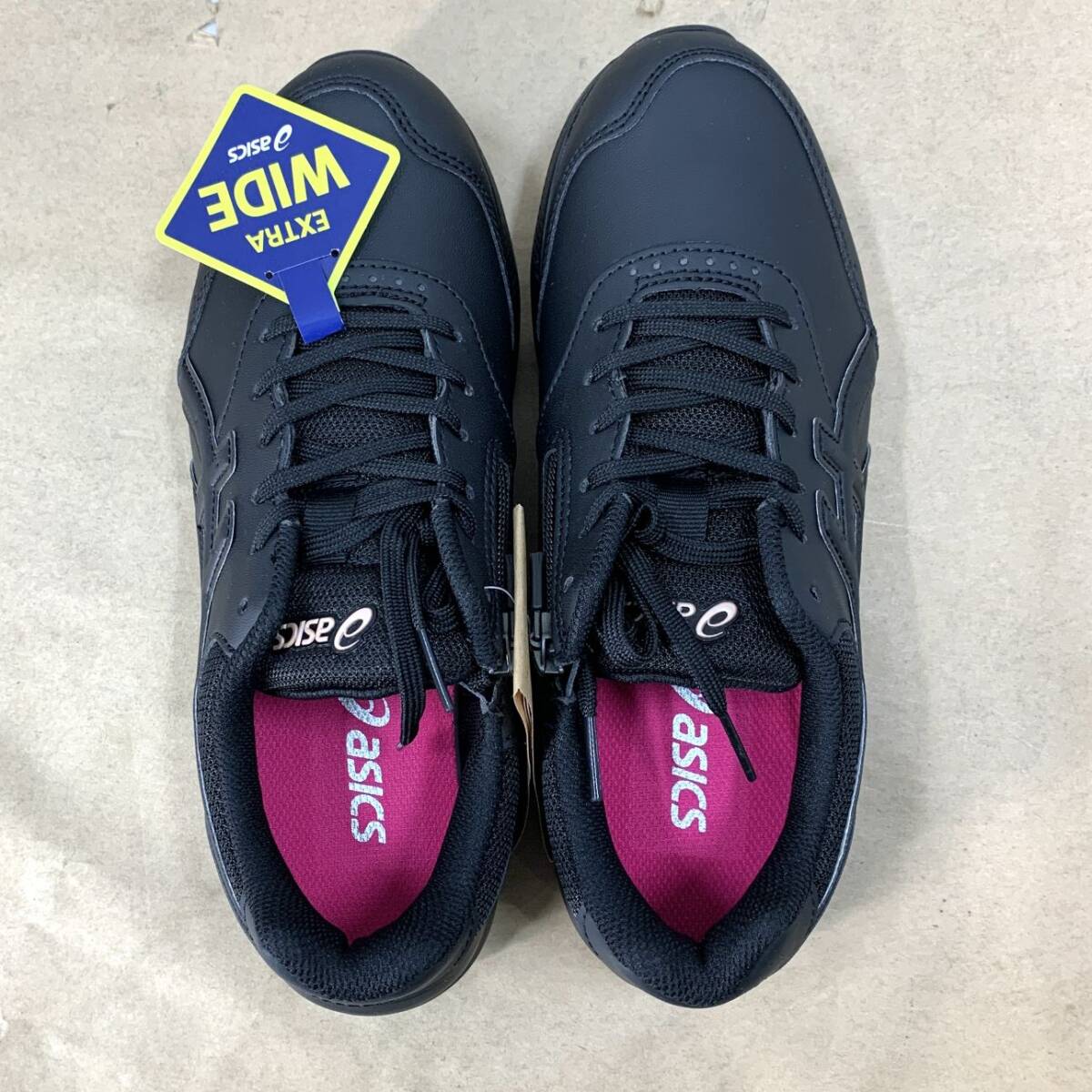 ※1円スタート【開封済・未使用品】アシックス ゲルファンウォーカー W053 ブラック 23.5cm_画像2