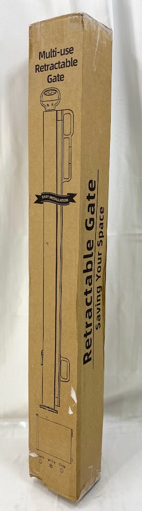 ※1円スタート【開封済・未使用品】DUOGIO ベビーゲート ロール式ベビーフェンス 幅180CM 高86CM ホワイト_画像5