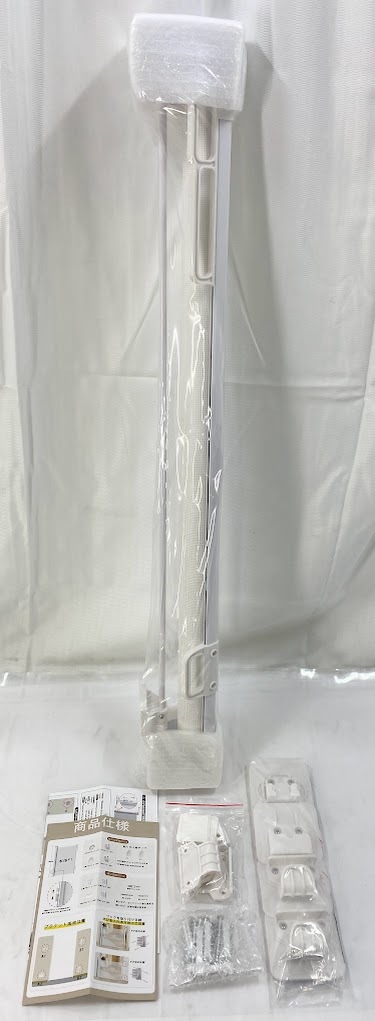 ※1円スタート【開封済・未使用品】DUOGIO ベビーゲート ロール式ベビーフェンス 幅180CM 高86CM ホワイト_画像2
