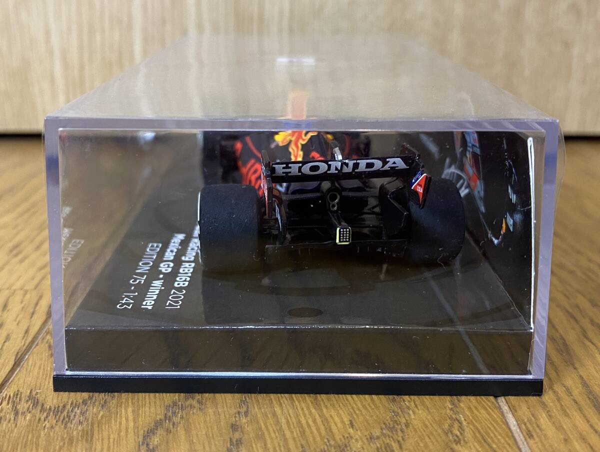 フェルスタッペン別注 ミニチャンプス 1/43 レッドブル RB16B #33 マックス・フェルスタッペン 2021 メキシコGP 優勝 EDITION 75 413211933_画像6