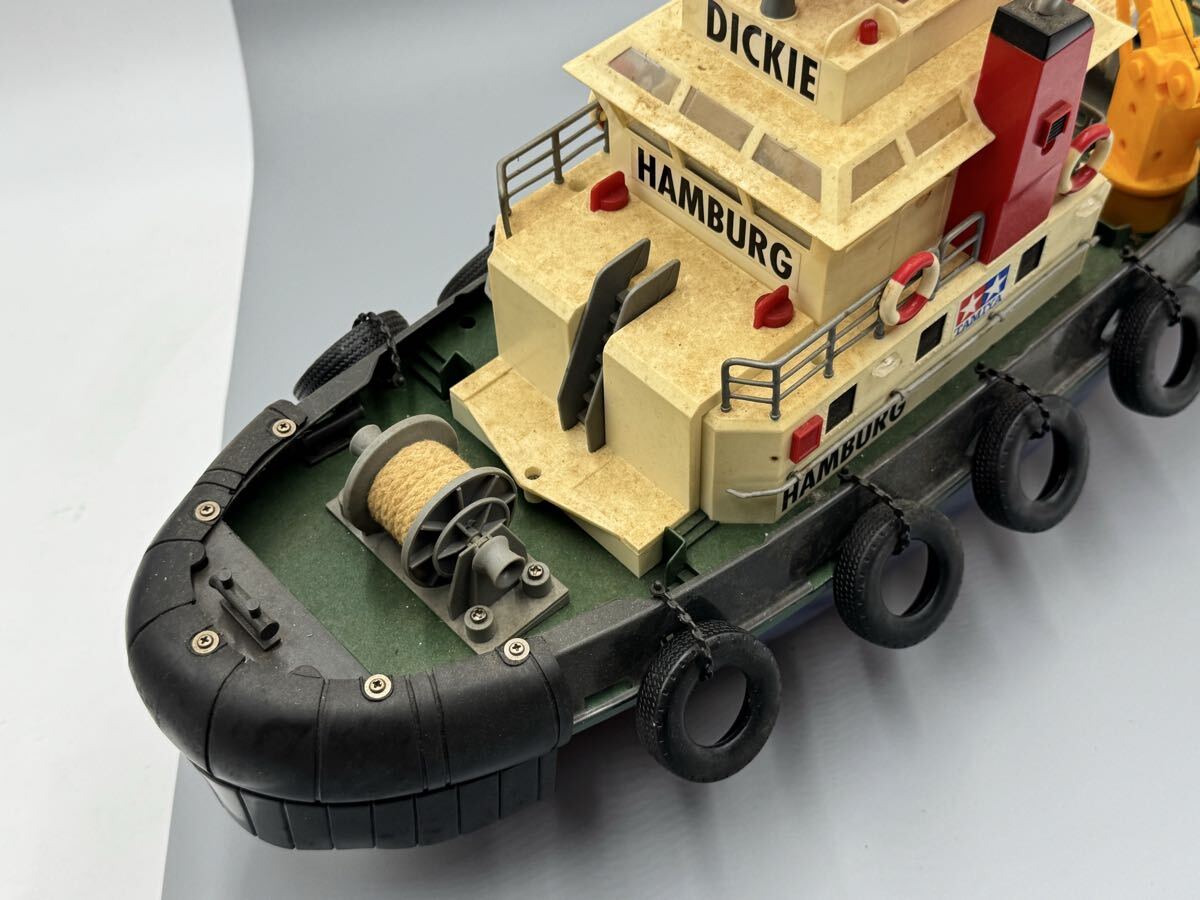 左棚【ジャンク・本体のみ】TAMIYA RC HARBOUR BOAT 電動RCボート タミヤ ハーバーボート_画像2