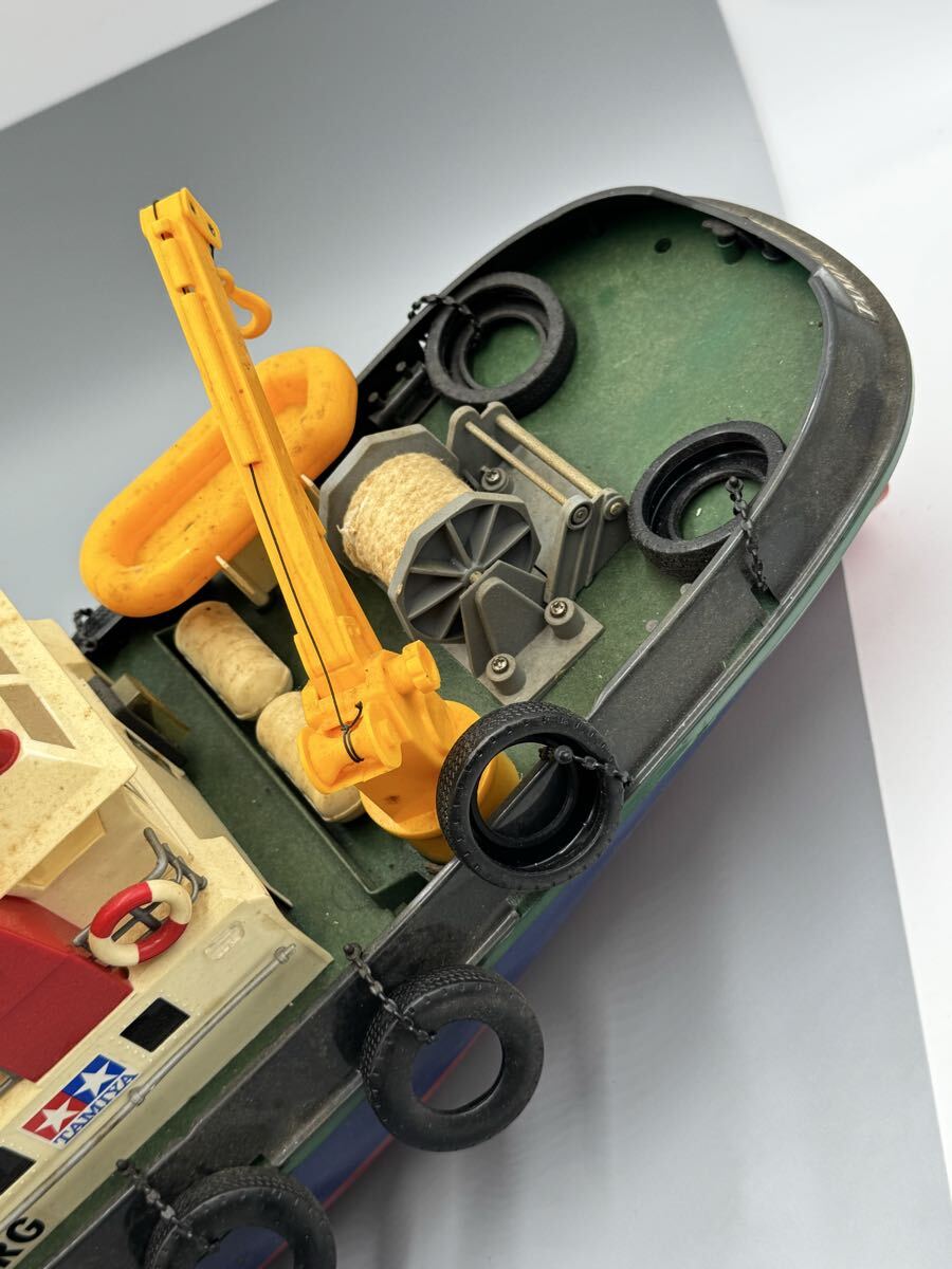 左棚【ジャンク・本体のみ】TAMIYA RC HARBOUR BOAT 電動RCボート タミヤ ハーバーボート_画像4