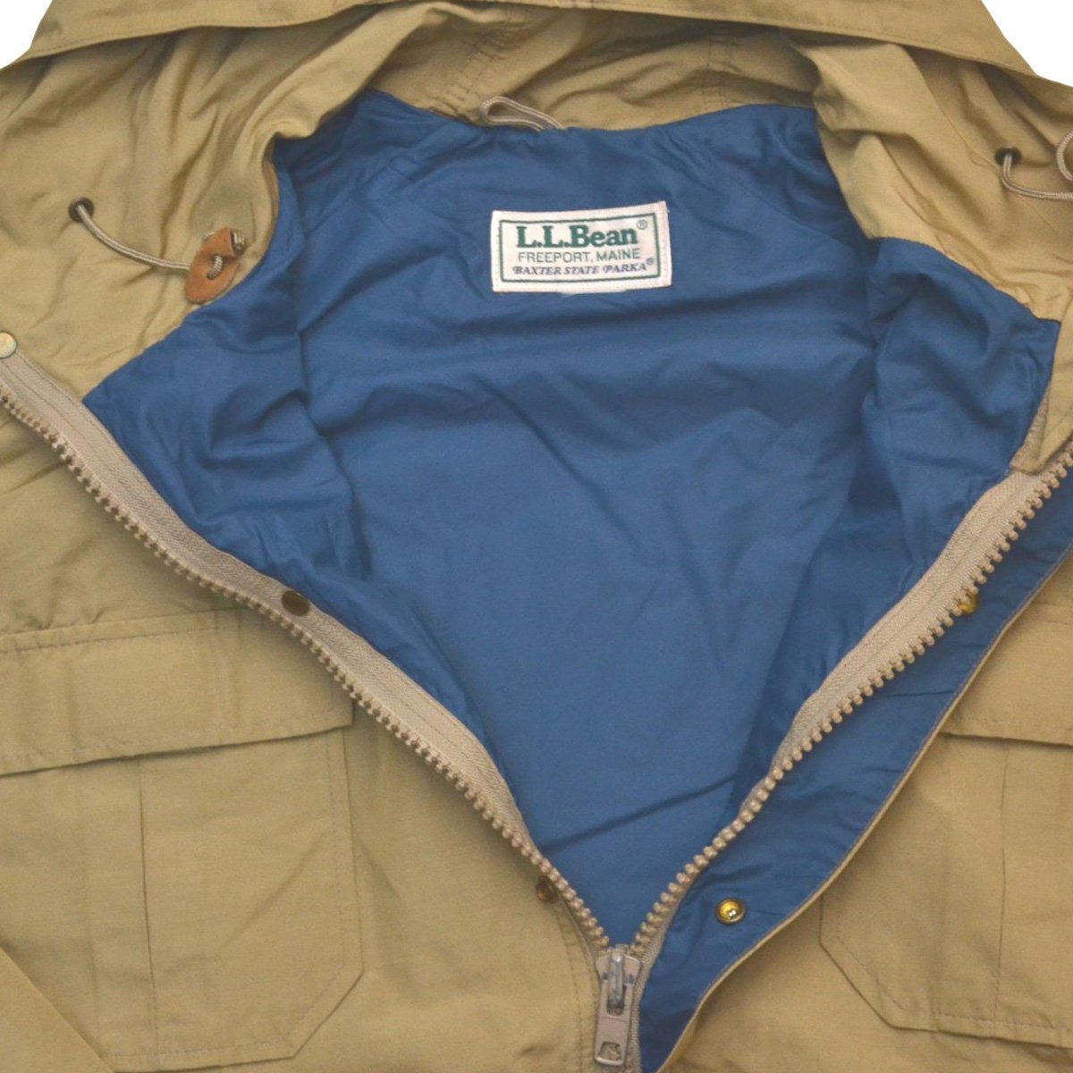 L.L.Bean エルエルビーン 80s BAXTER STATE PARKA マウンテンパーカ ジャケット ベージュ メンズ XL以上 M272043_画像5
